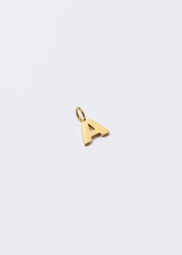 Letter Charm Gold