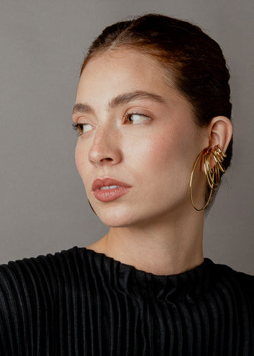 Nethos Midi Ear Cuff Gold