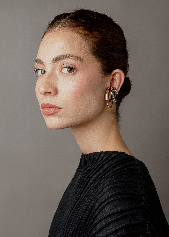 Nethos Midi Ear Cuff Silver