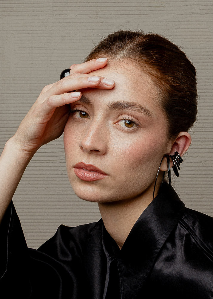 Nethos Trio Ear Cuff Black