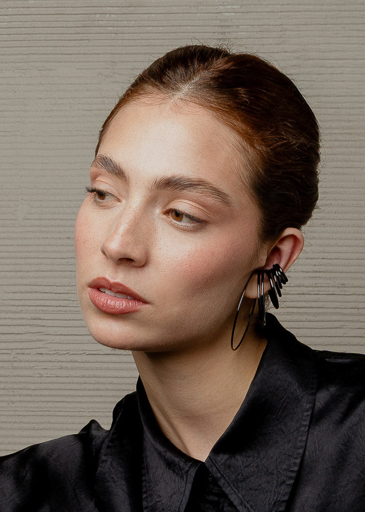 Nethos Trio Ear Cuff Black