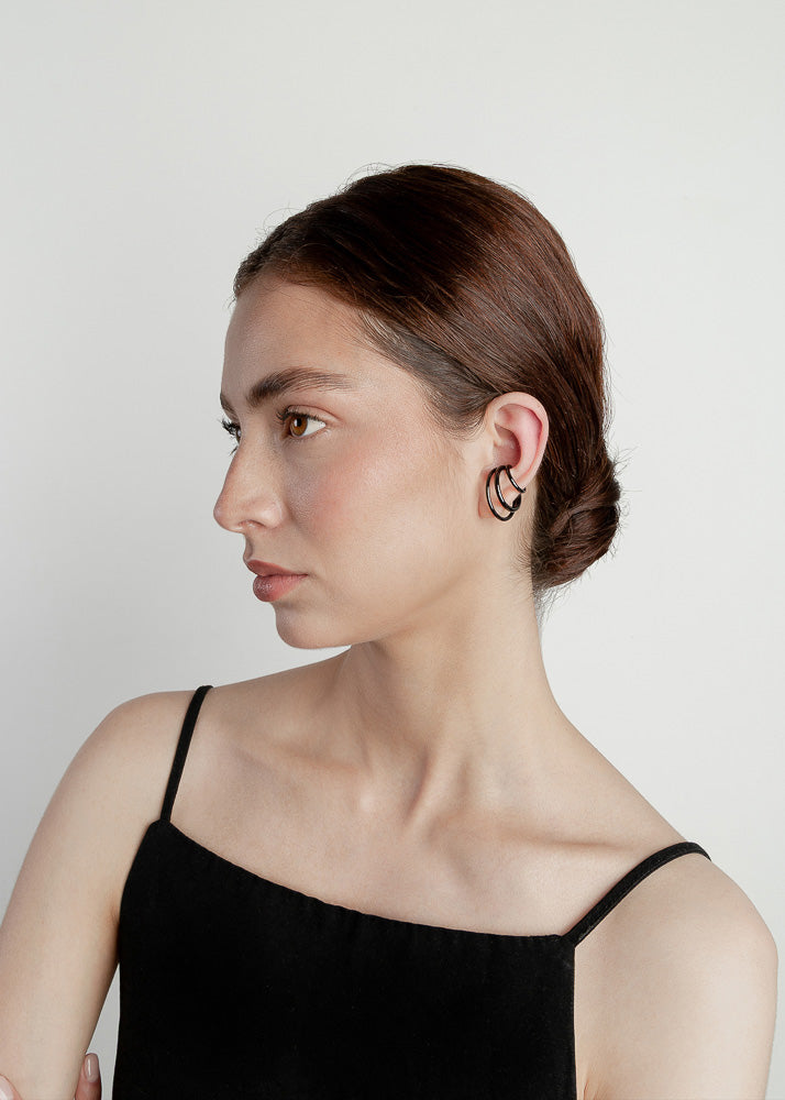 Nethos Trio Ear Cuff Black