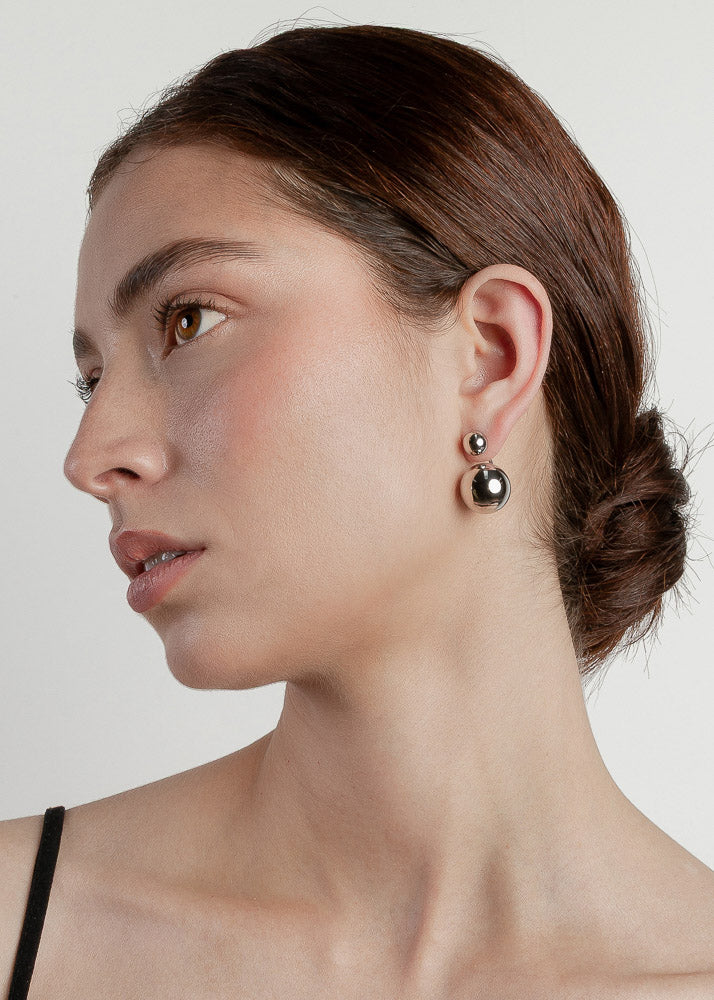 Maxi Saka Earrings Silver