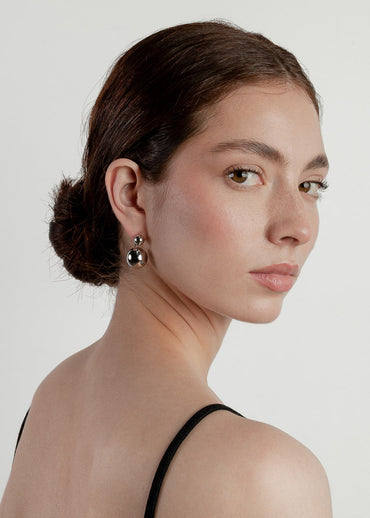 Maxi Saka Earrings Silver