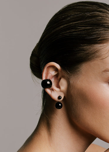 Saka Earrings Black
