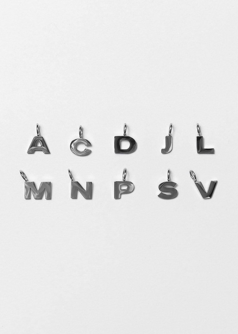Letter Charm Silver