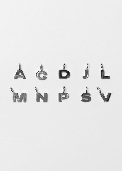 Letter Charm Silver