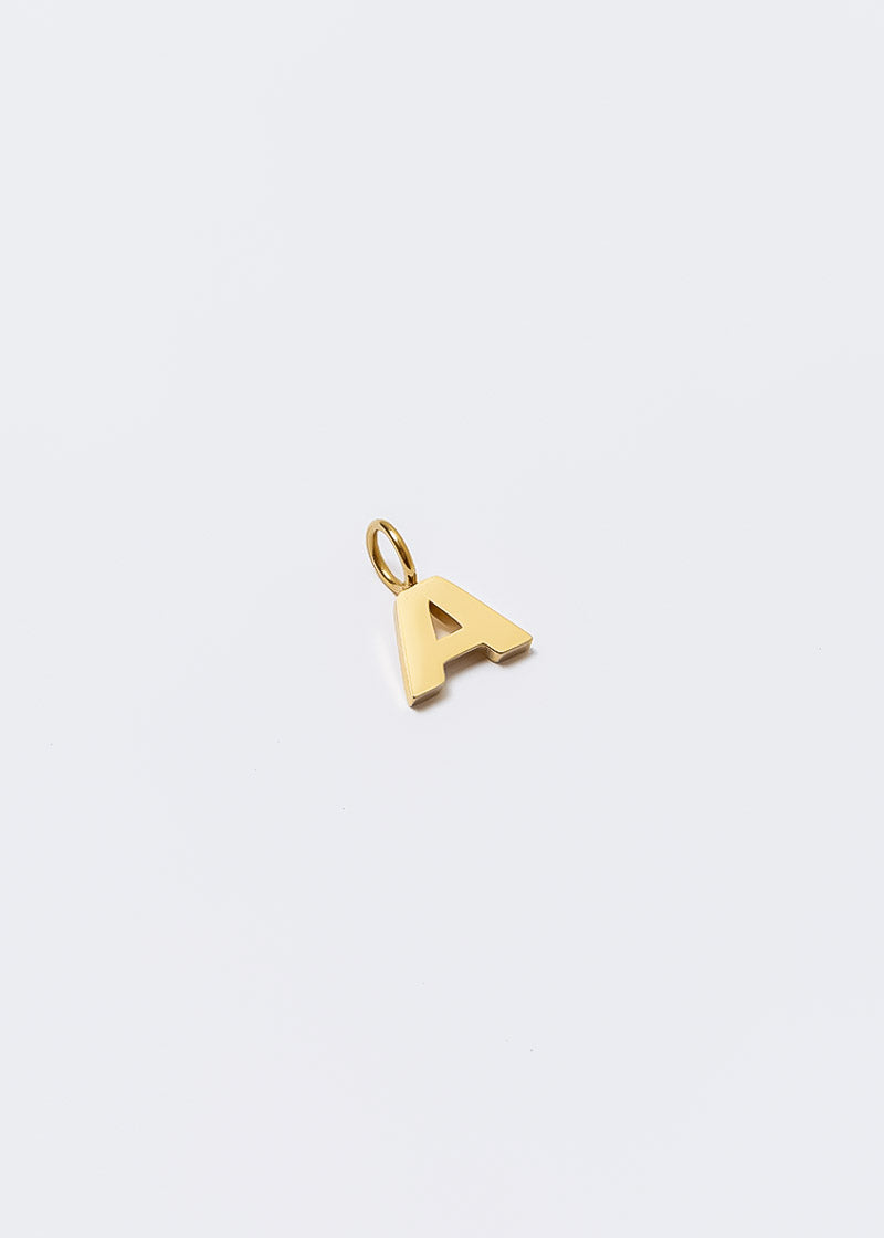 Letter Charm Gold