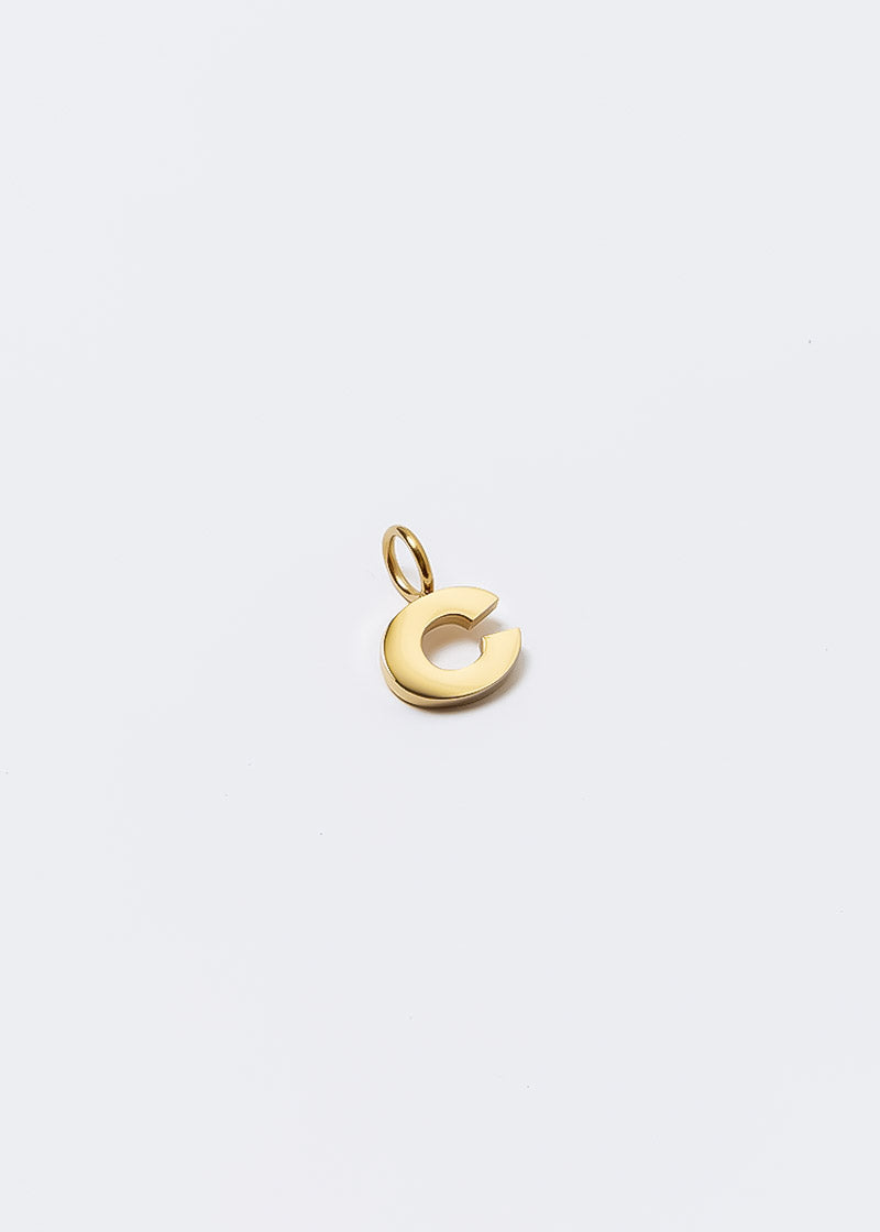 Letter Charm Gold