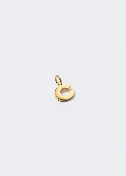 Letter Charm Gold