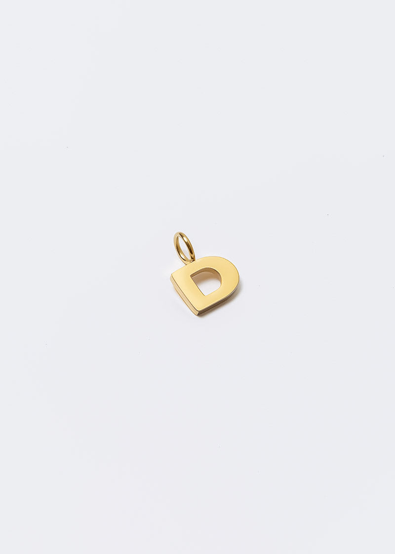 Letter Charm Gold