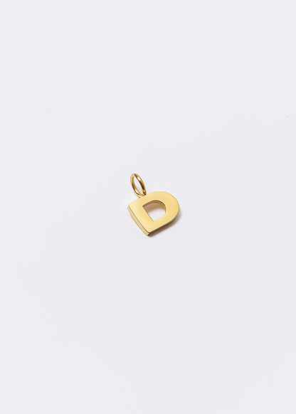 Letter Charm Gold