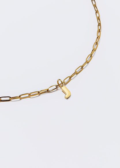 Letter Charm Gold