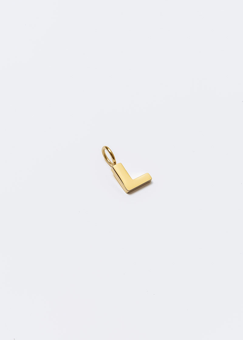 Letter Charm Gold