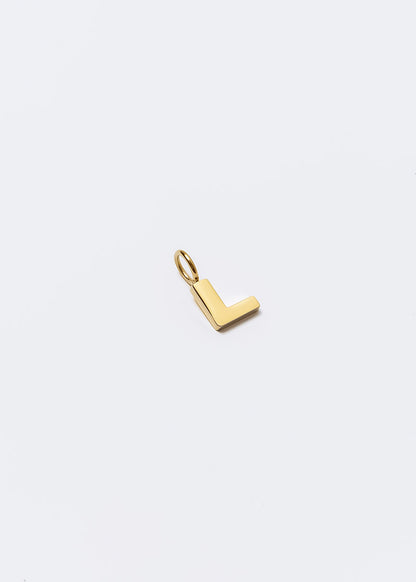 Letter Charm Gold