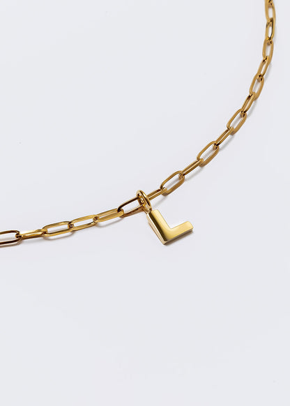 Letter Charm Gold