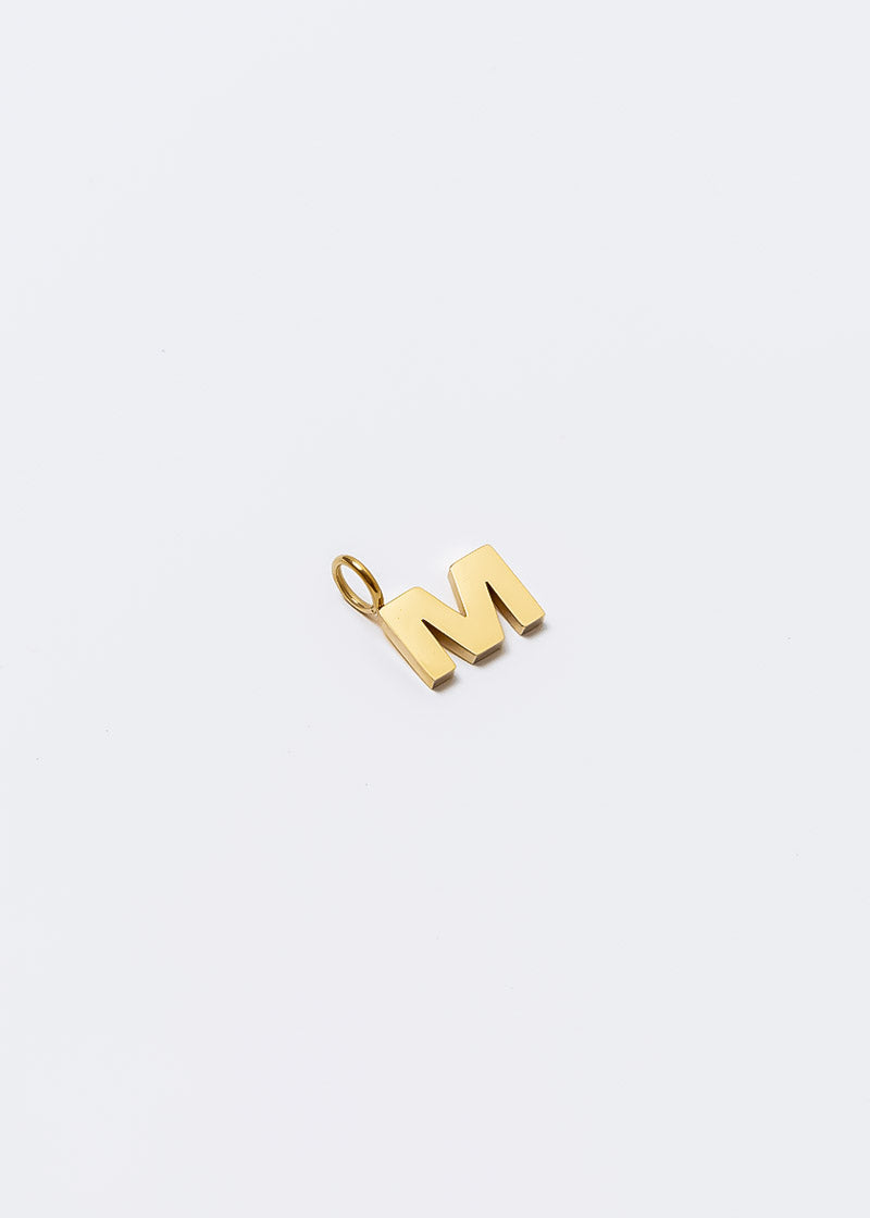 Letter Charm Gold