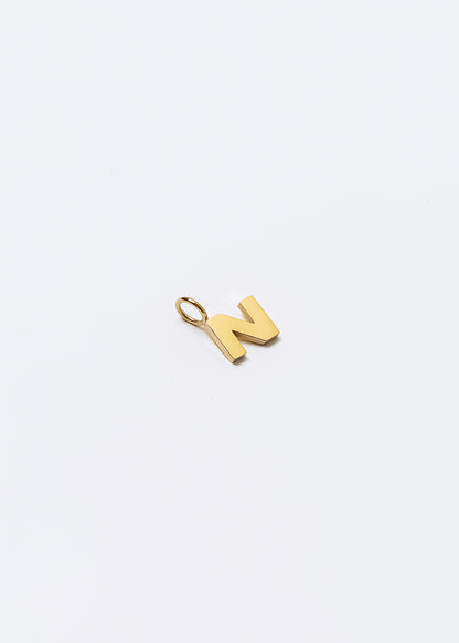 Letter Charm Gold