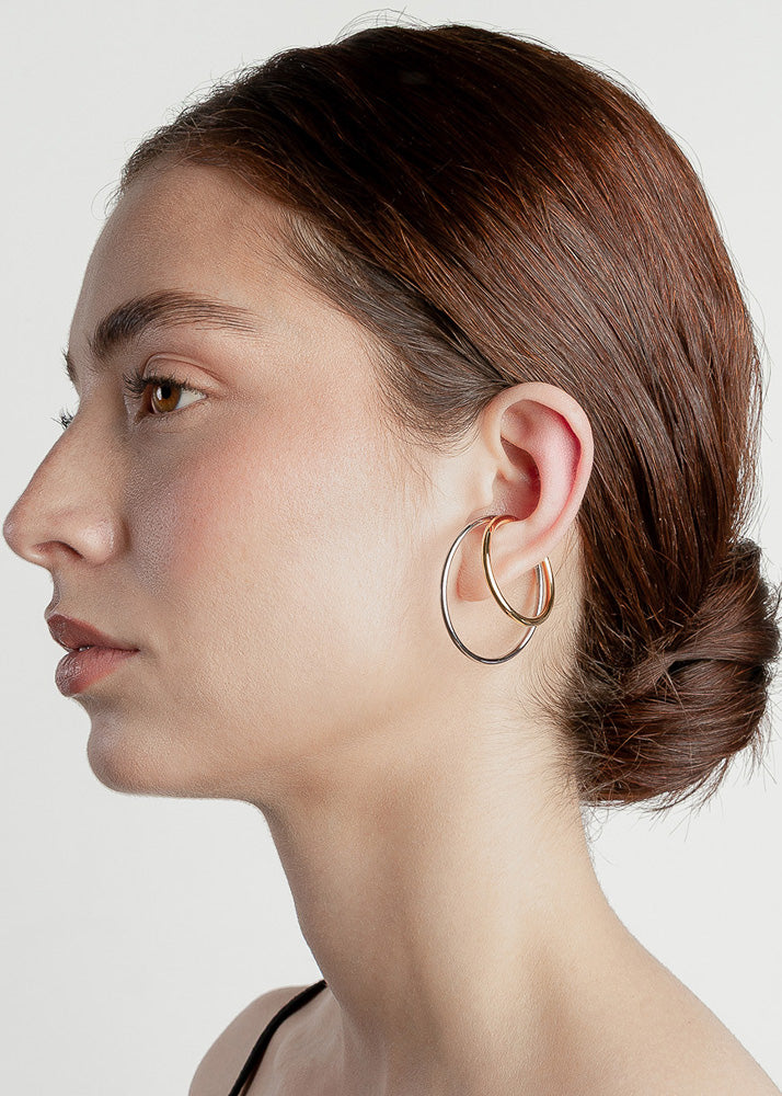 Nethos Midi Ear Cuff Gold Silver