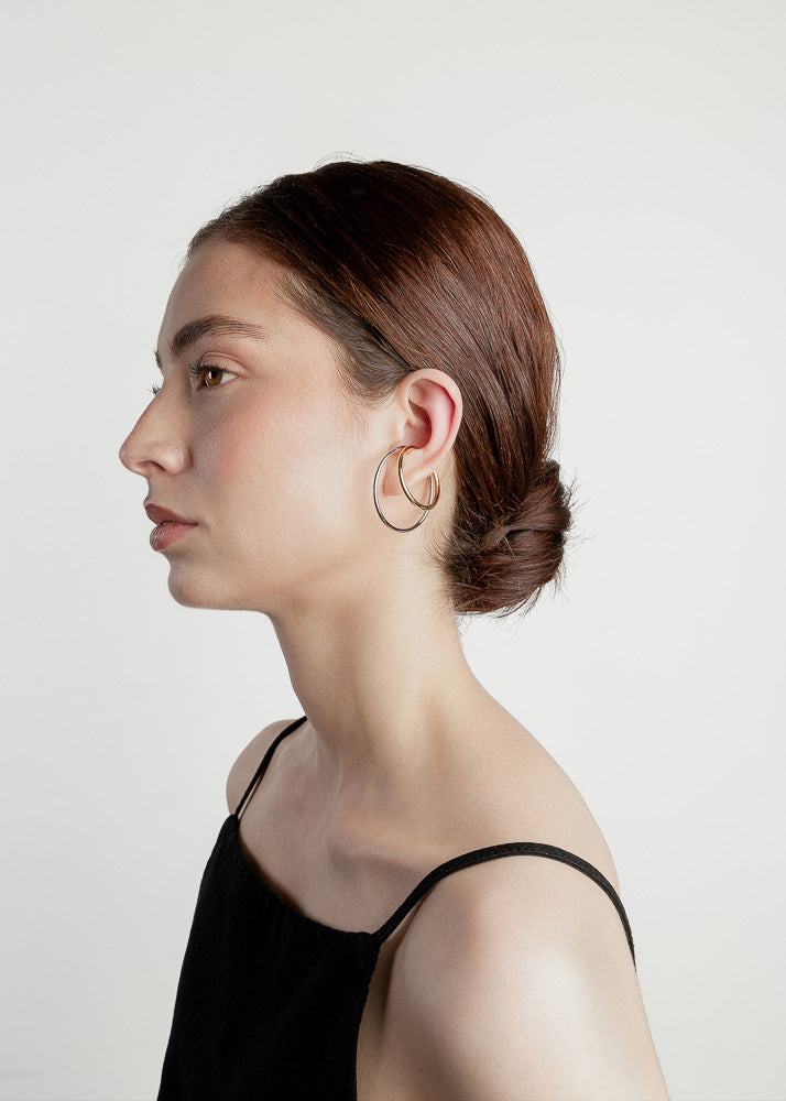 Nethos Midi Ear Cuff Gold Silver