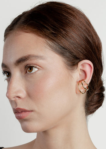 Nethos Trio Ear Cuff Gold