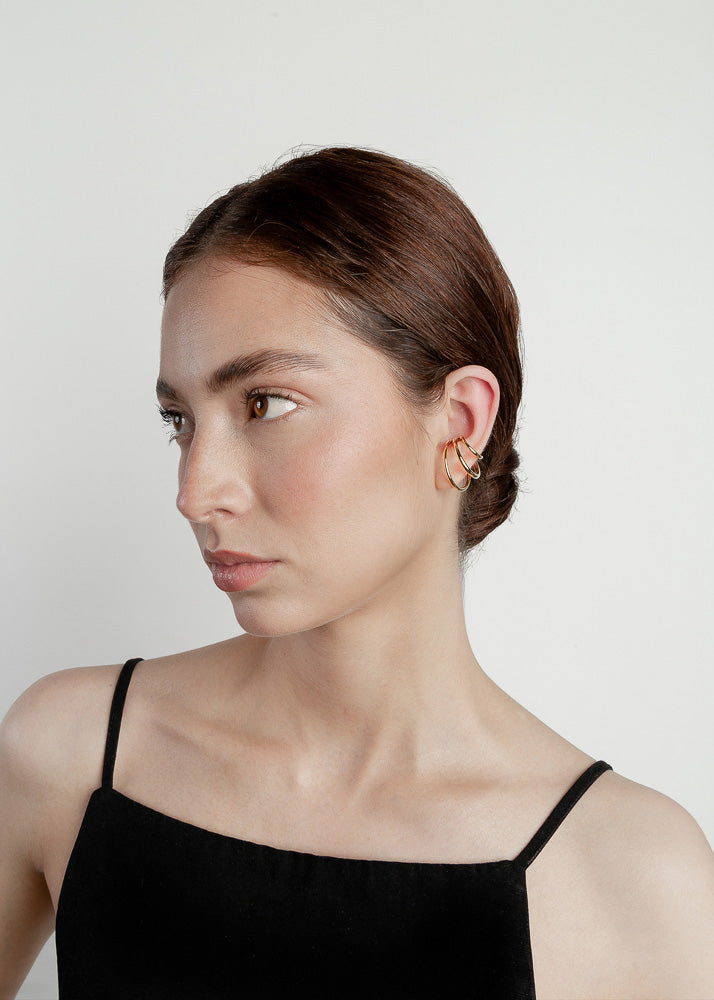 Nethos Trio Ear Cuff Gold