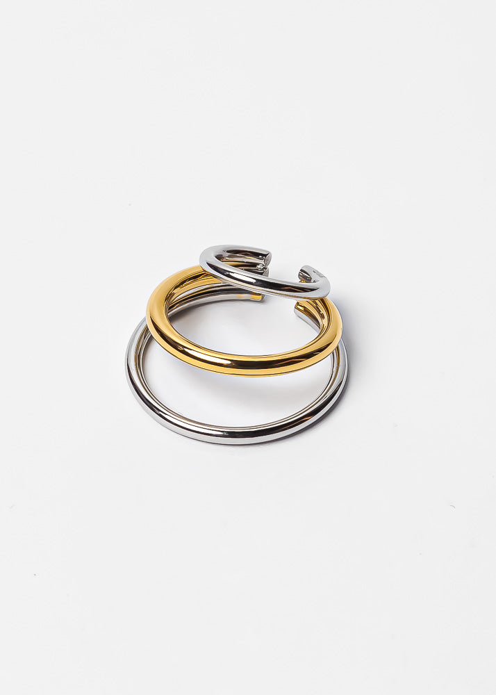 Nethos Trio Ear Cuff Gold Silver
