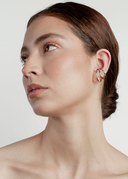 Nethos Trio Ear Cuff Gold Silver