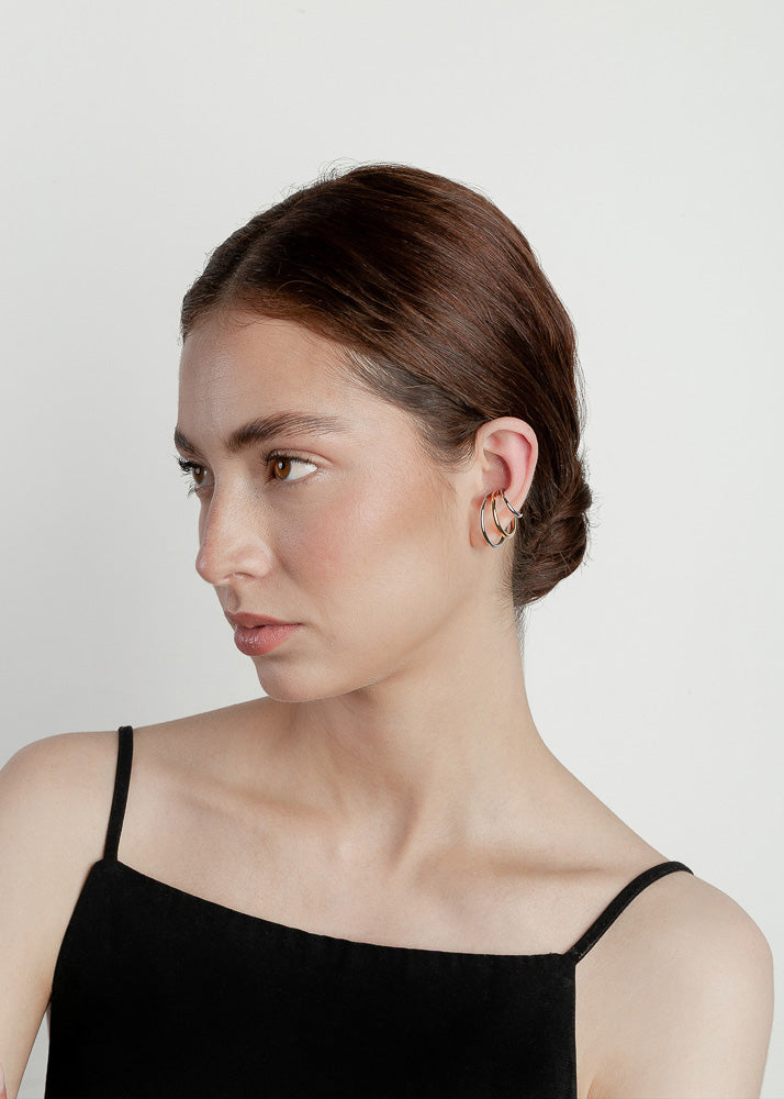 Nethos Trio Ear Cuff Gold Silver