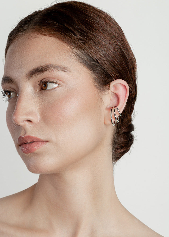 Nethos Trio Ear Cuff Silver