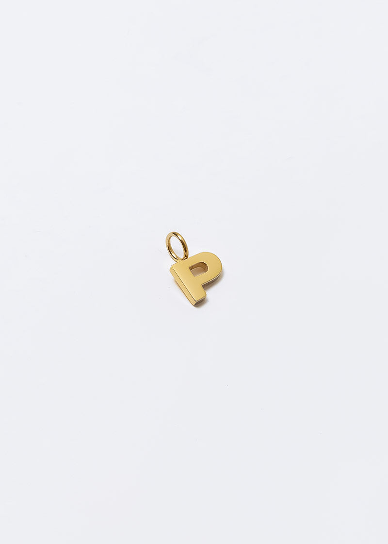 Letter Charm Gold