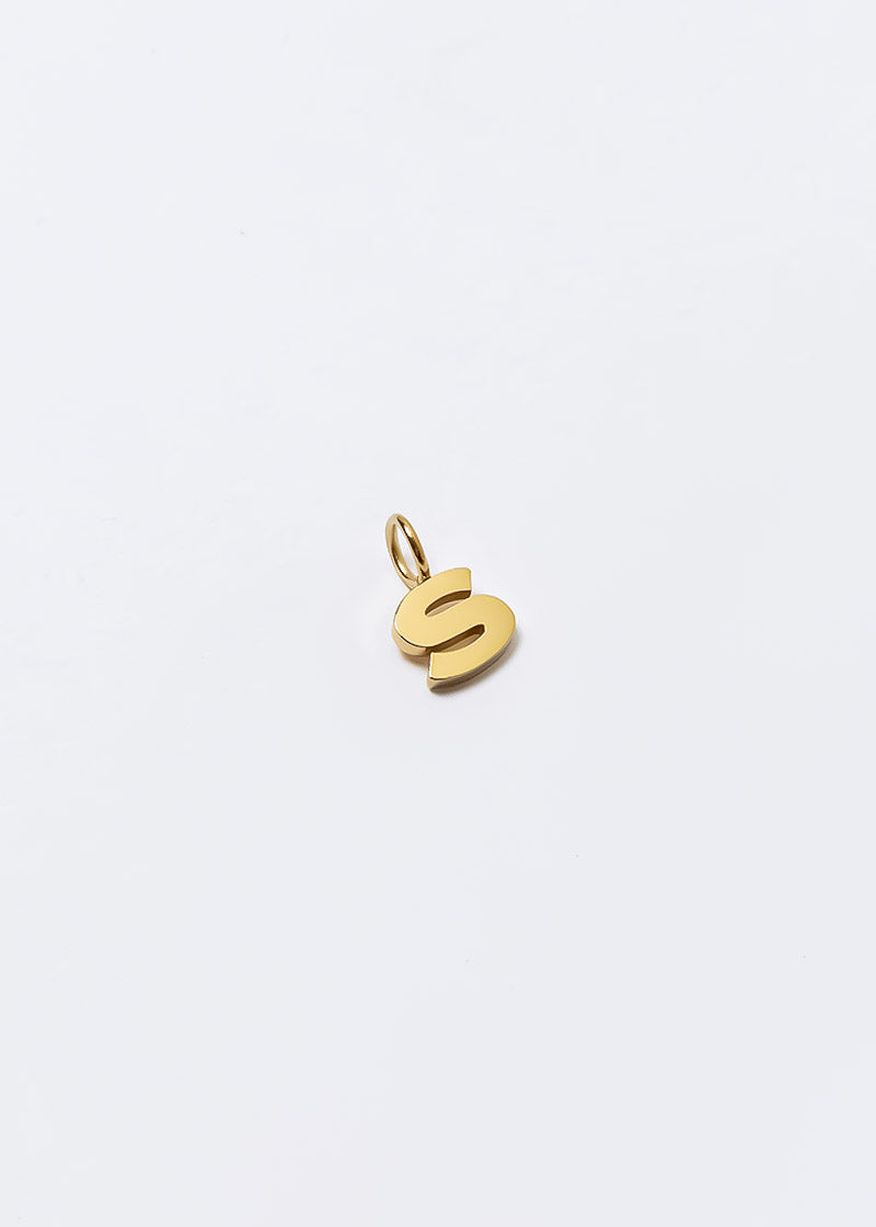 Letter Charm Gold