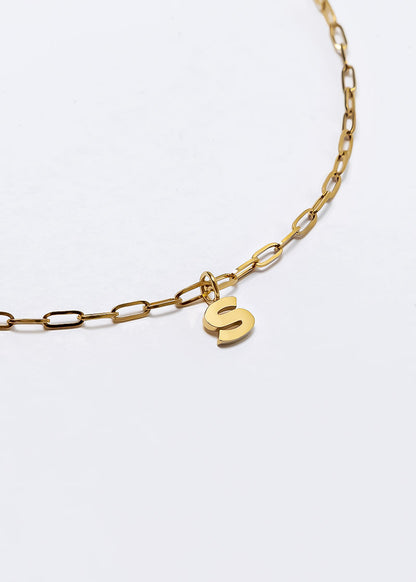 Letter Charm Gold