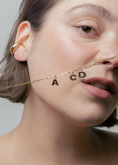Letter Charm Gold