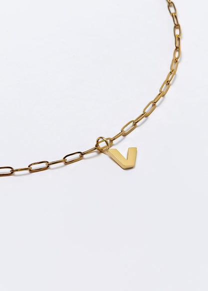 Letter Charm Gold