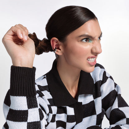 Chunky Ear Cuff Black