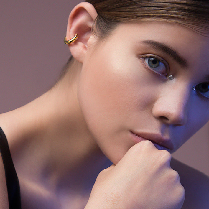 Chunky Ear Cuff Gold