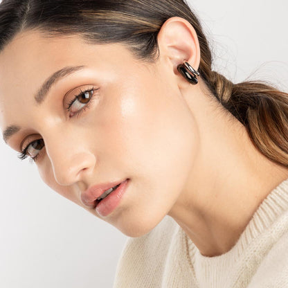 Extra Chunky Ear Cuff Black