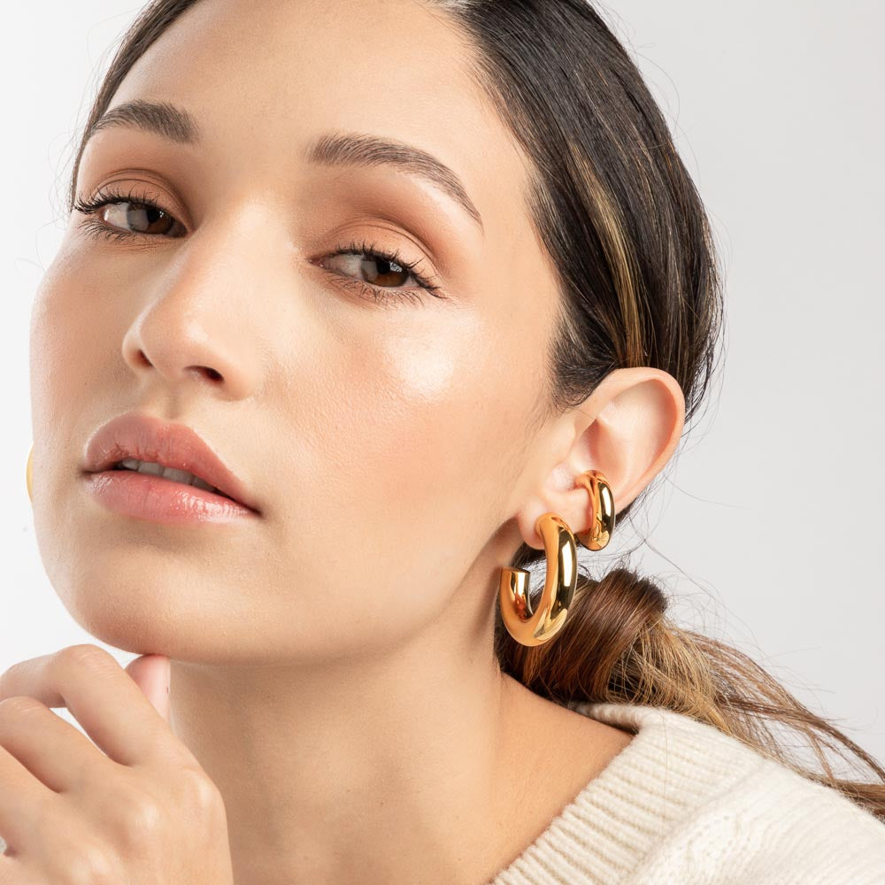 Extra Chunky Ear Cuff Gold