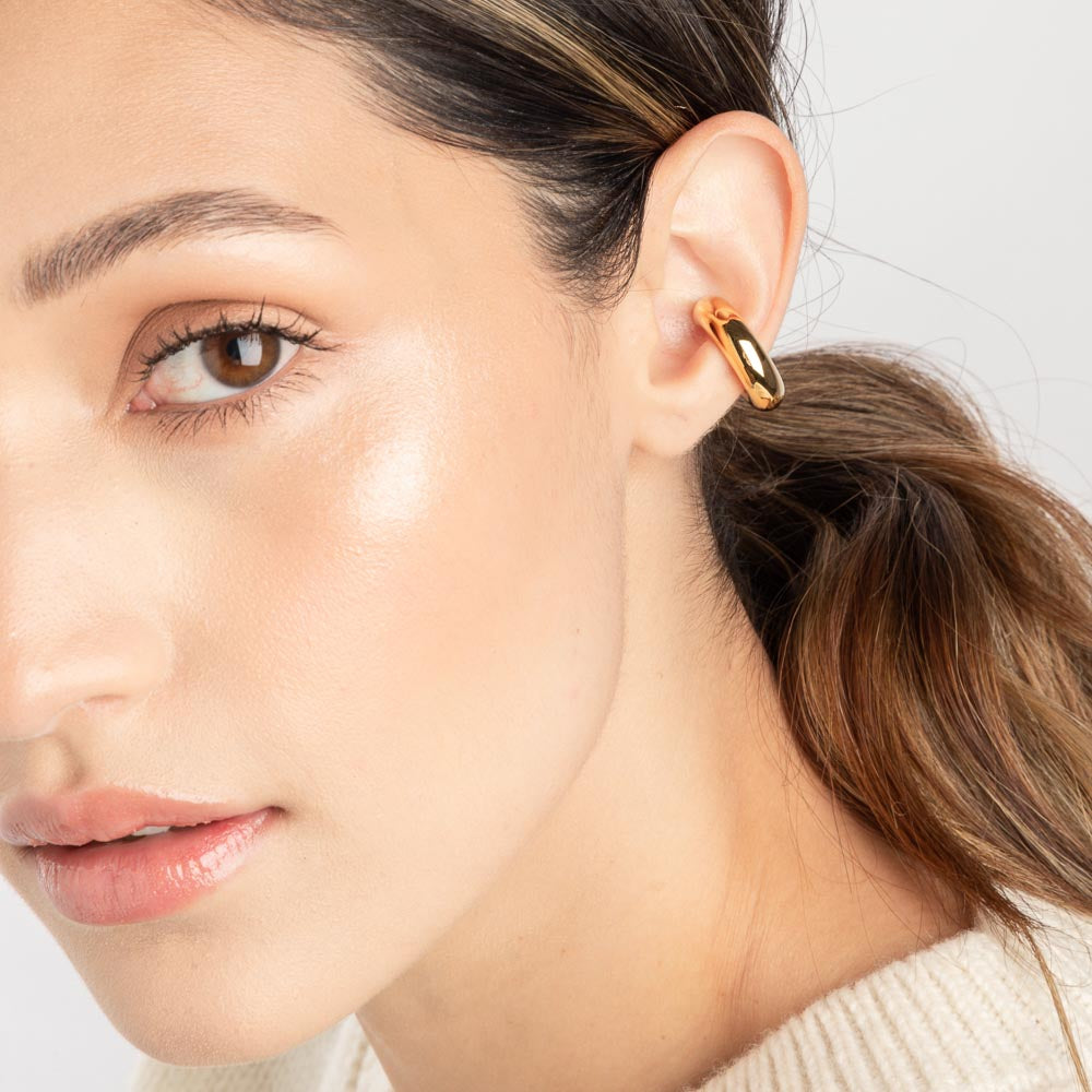 Extra Chunky Ear Cuff Gold