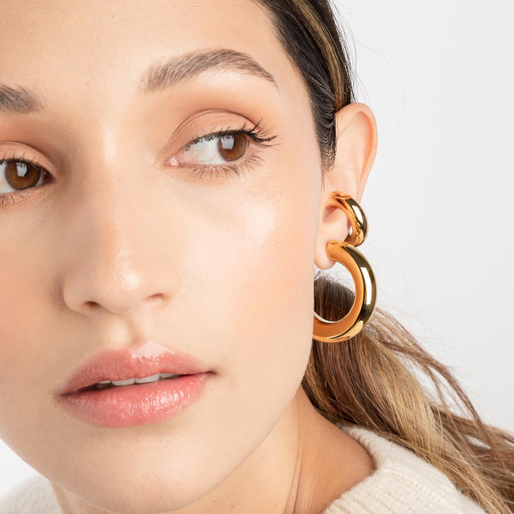 Extra Chunky Ear Cuff Gold