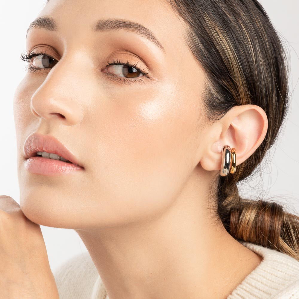 Extra Chunky Ear Cuff Silver