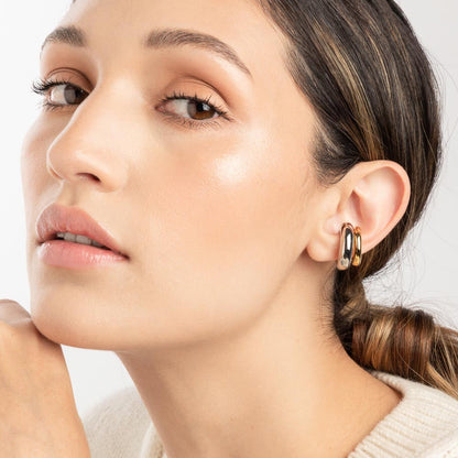 Extra Chunky Ear Cuff Silver