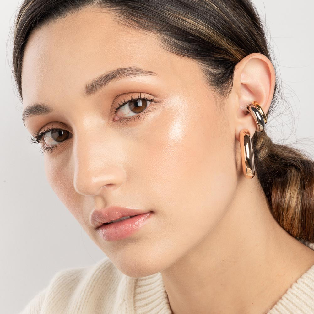 Extra Chunky Ear Cuff Silver