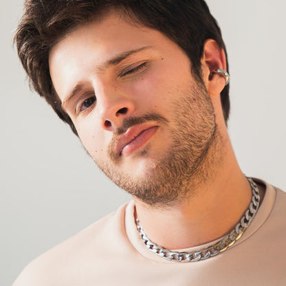 Extra Chunky Ear Cuff Silver