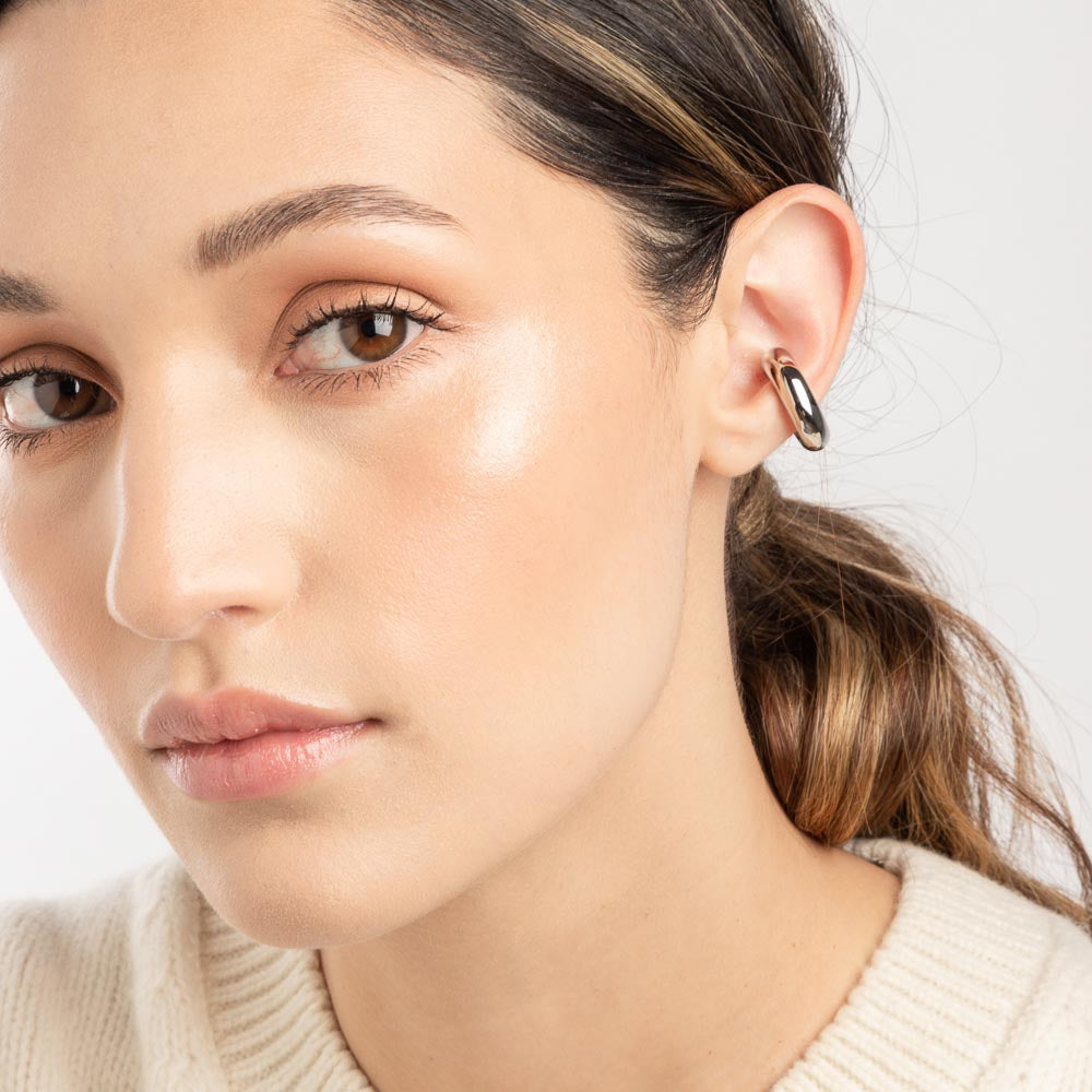 Extra Chunky Ear Cuff Silver