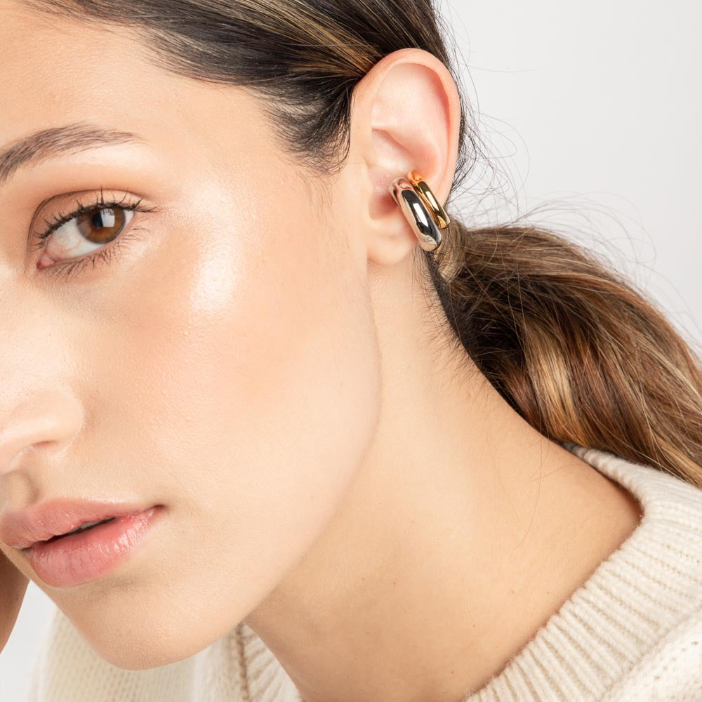 Extra Chunky Ear Cuff Silver