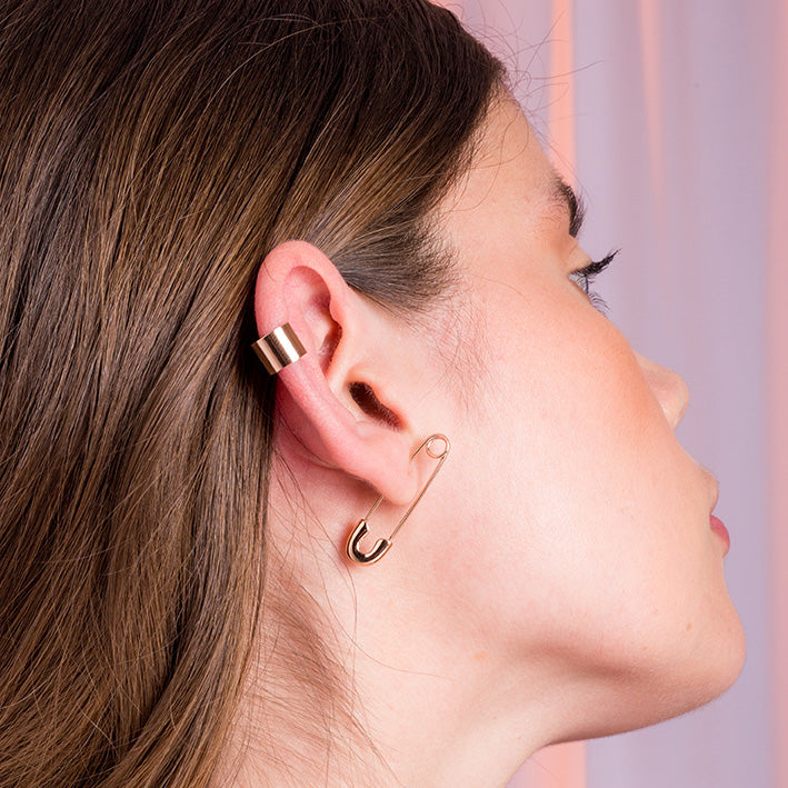 Flat Ear Cuff Rosado