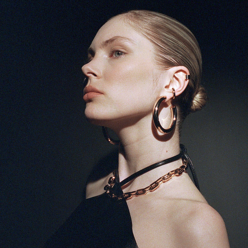 Flat Ear Cuff Rosado