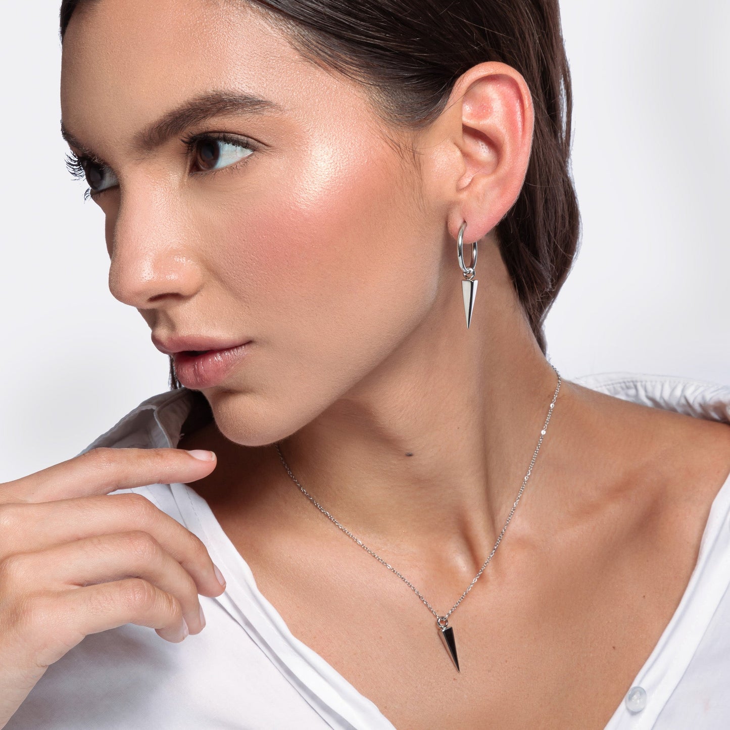 Gothik Hoops Plateado